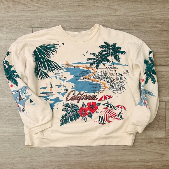 MOTHER The Drop Square California Coast Sweatshirt - Picture 3 of 6